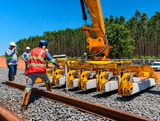 Clique para ver a notícia completa Arauco inicia nova etapa da implantação ferroviária do Projeto Sucuriú