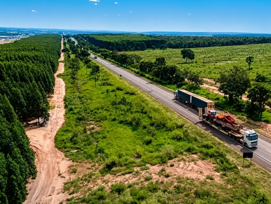 Clique para ver a notícia completa Rota da Celulose amplia conectividade e moderniza rodovias em MS