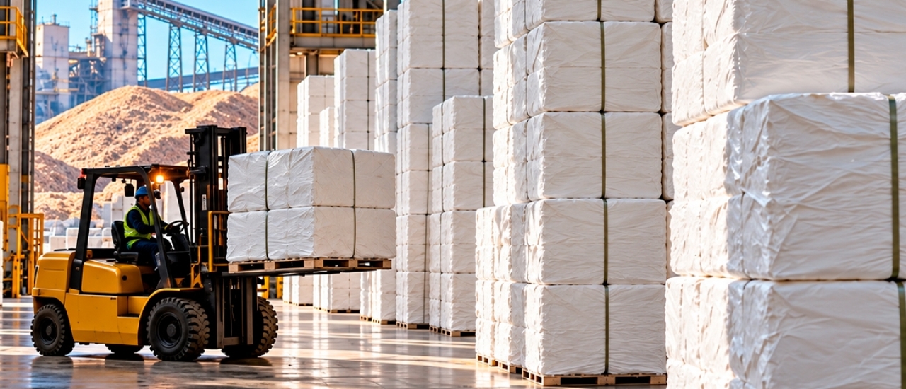 Fabricação brasileira de celulose bate recorde e exportações crescem 11,6% em 2025