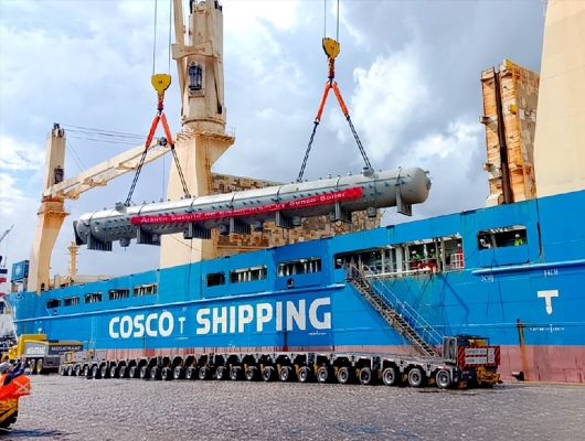 Clique para ver a notícia completa Logística de gigantes: Projeto Sucuriú mobiliza portos de Santos e Paranaguá