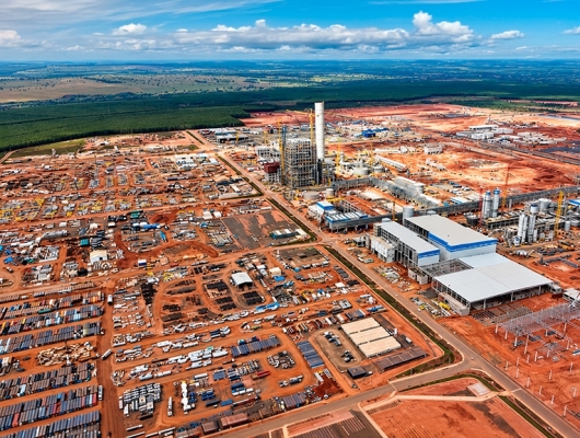 Clique para ver a notícia completa Obras da fábrica de celulose da Arauco avançam em Inocência (MS)